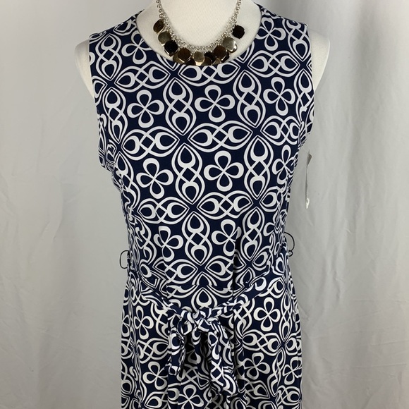 NWT Charter Club Sleeveless Scoop Neck Fit & Flare Dress - Picture 2 of 7